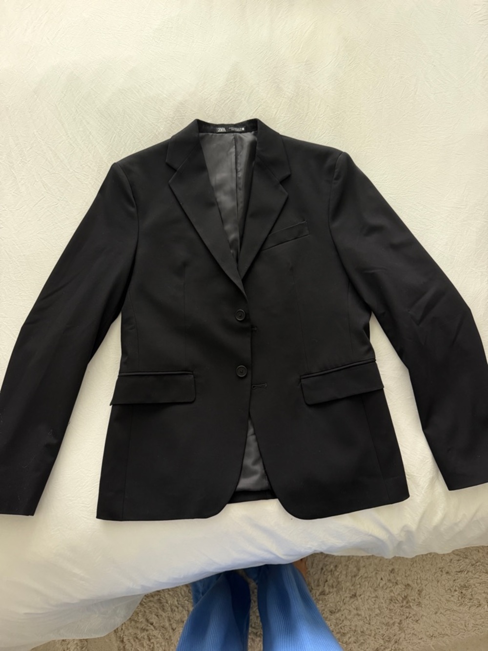 Zara Black Two-Button Men's Blazer